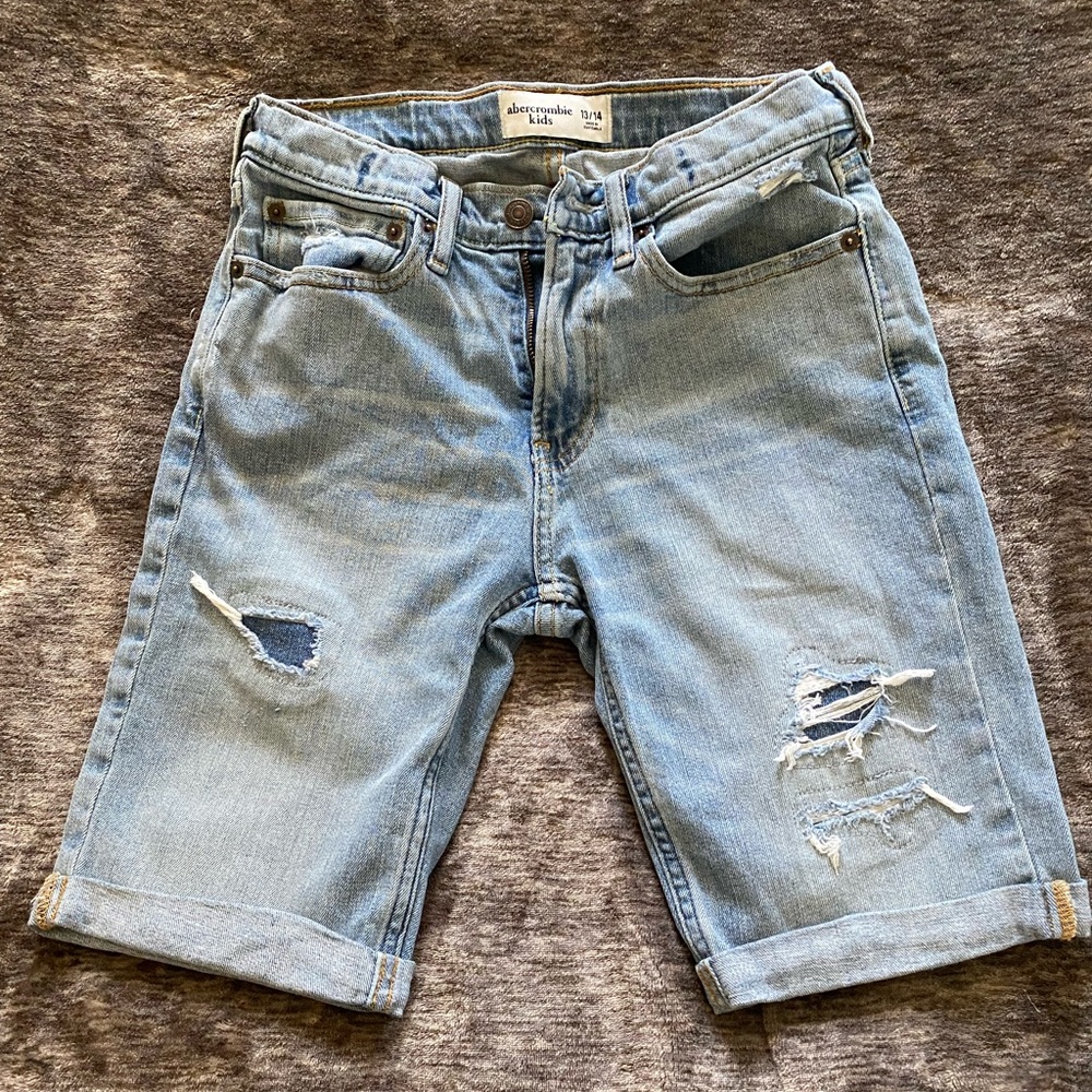 BOYS ABERCROMBIE DENIM SHORTS